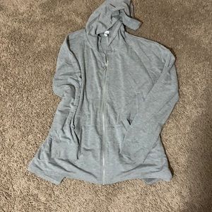 Soft gray tunic cover up